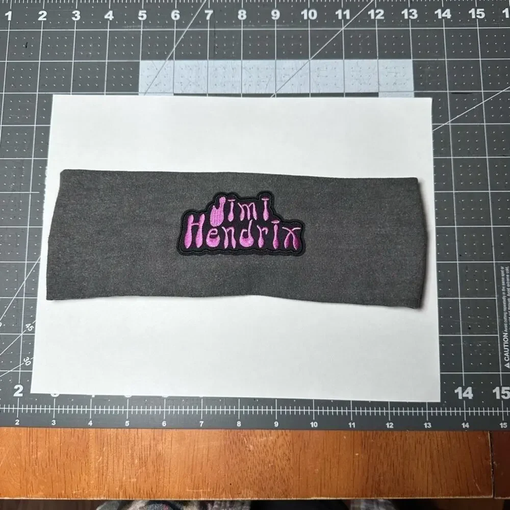 Gray and Pink Headband handmade